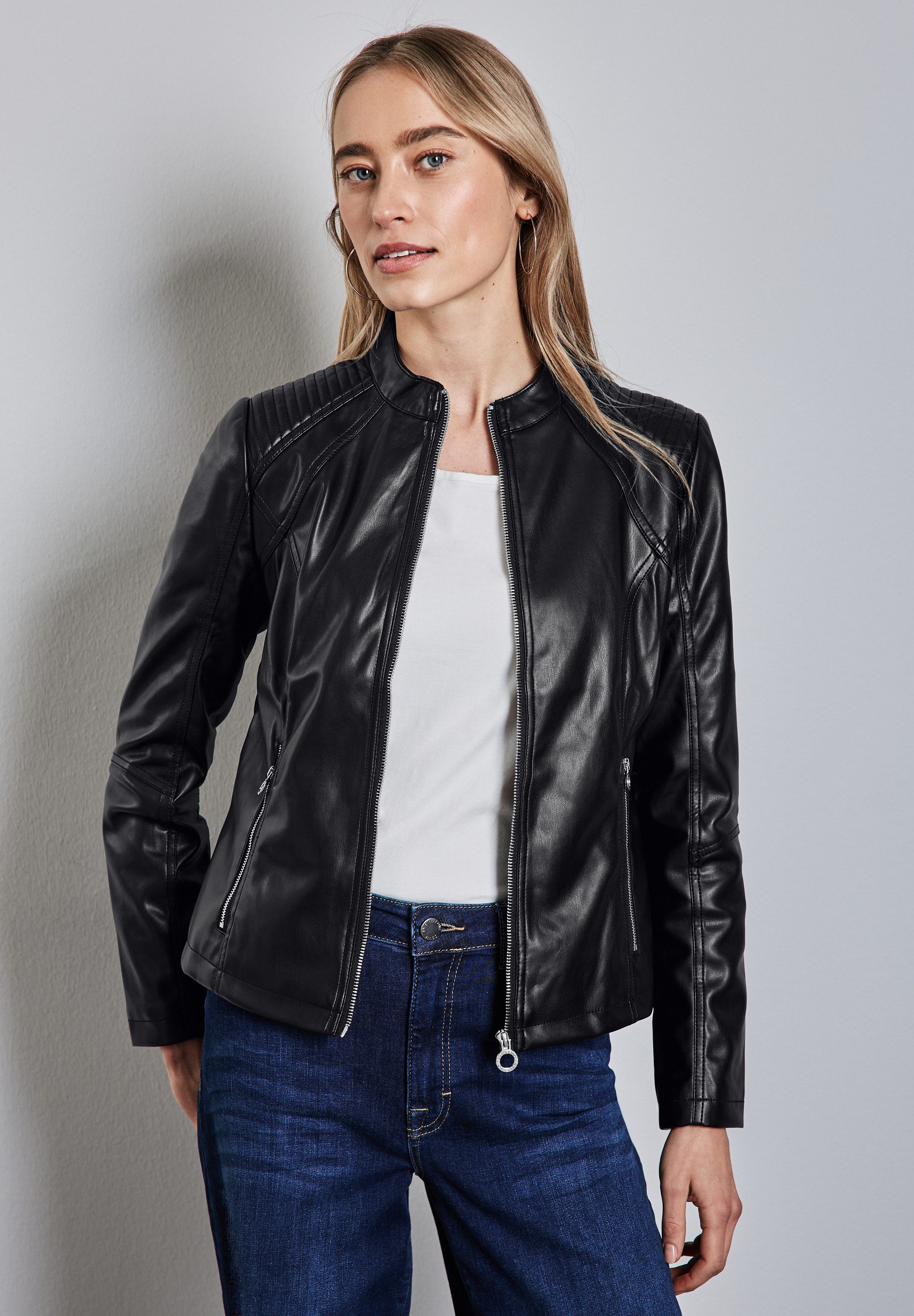 STREET ONE Bikerjacke mit Stehkragen günstig online kaufen