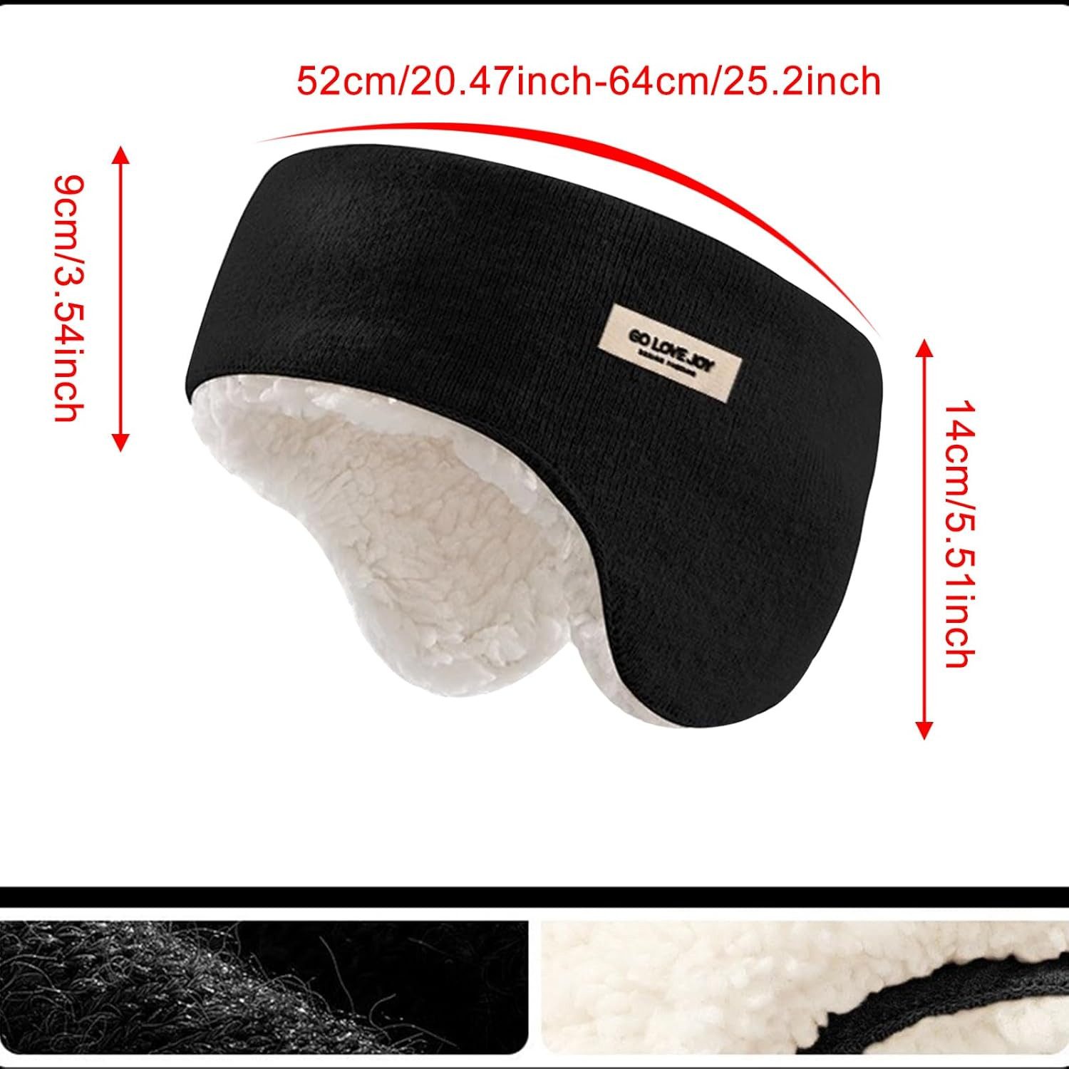Cachito Ohrenwärmer Winter Ohrenschützer, Stirnband Ohrenschutz, Warmes Earmuffs für Laufen, Yoga, Skifahren, Reiten, Fahrrad, Herren Damen