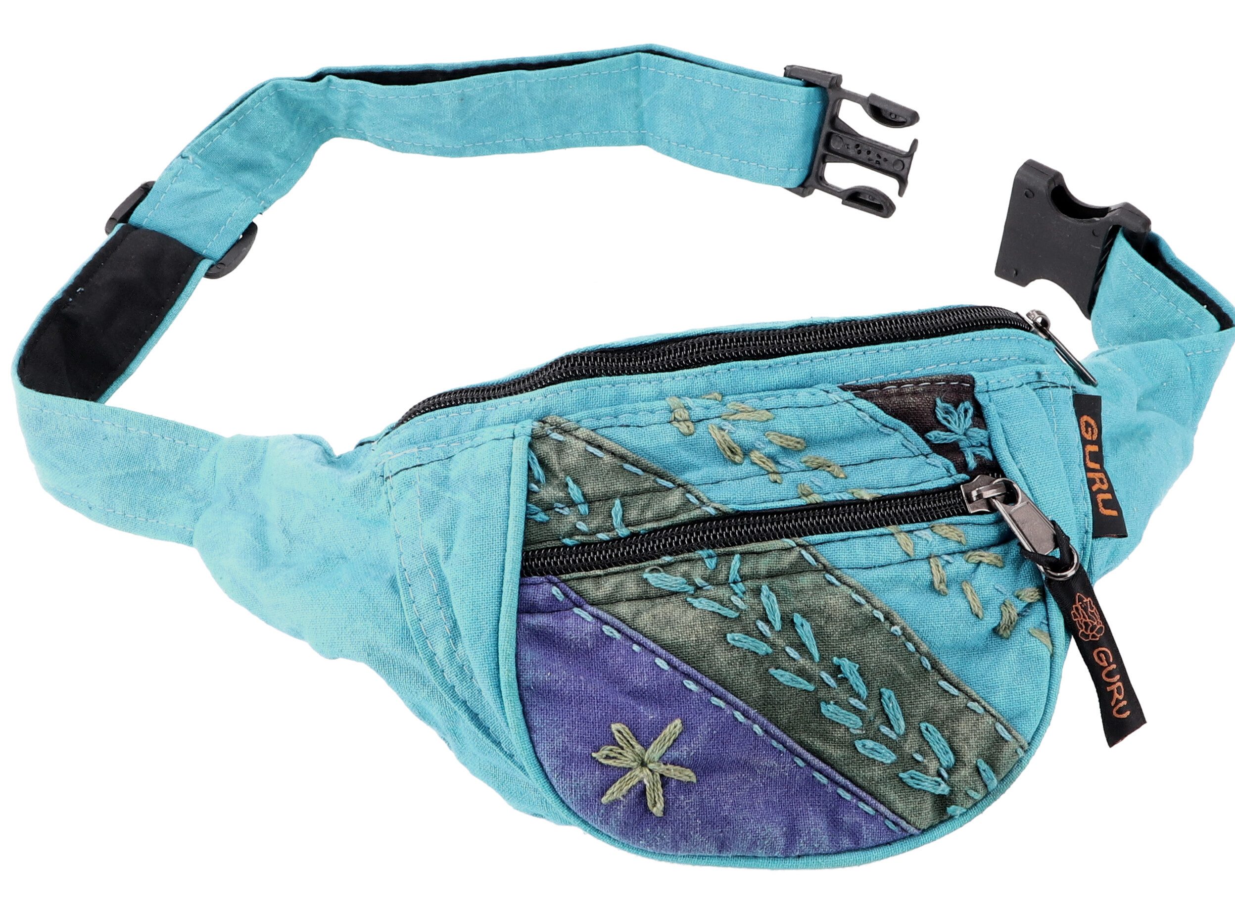 Guru-Shop Gürteltasche Bestickte Ethno Sidebag, Nepal günstig online kaufen