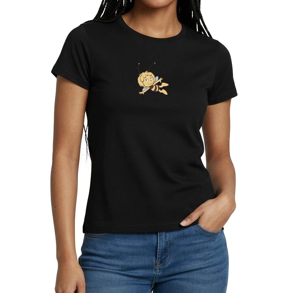 Spreadshirt T-Shirt Biene Maja Fliegt Retro Frauen T-Shirt (1-tlg) günstig online kaufen