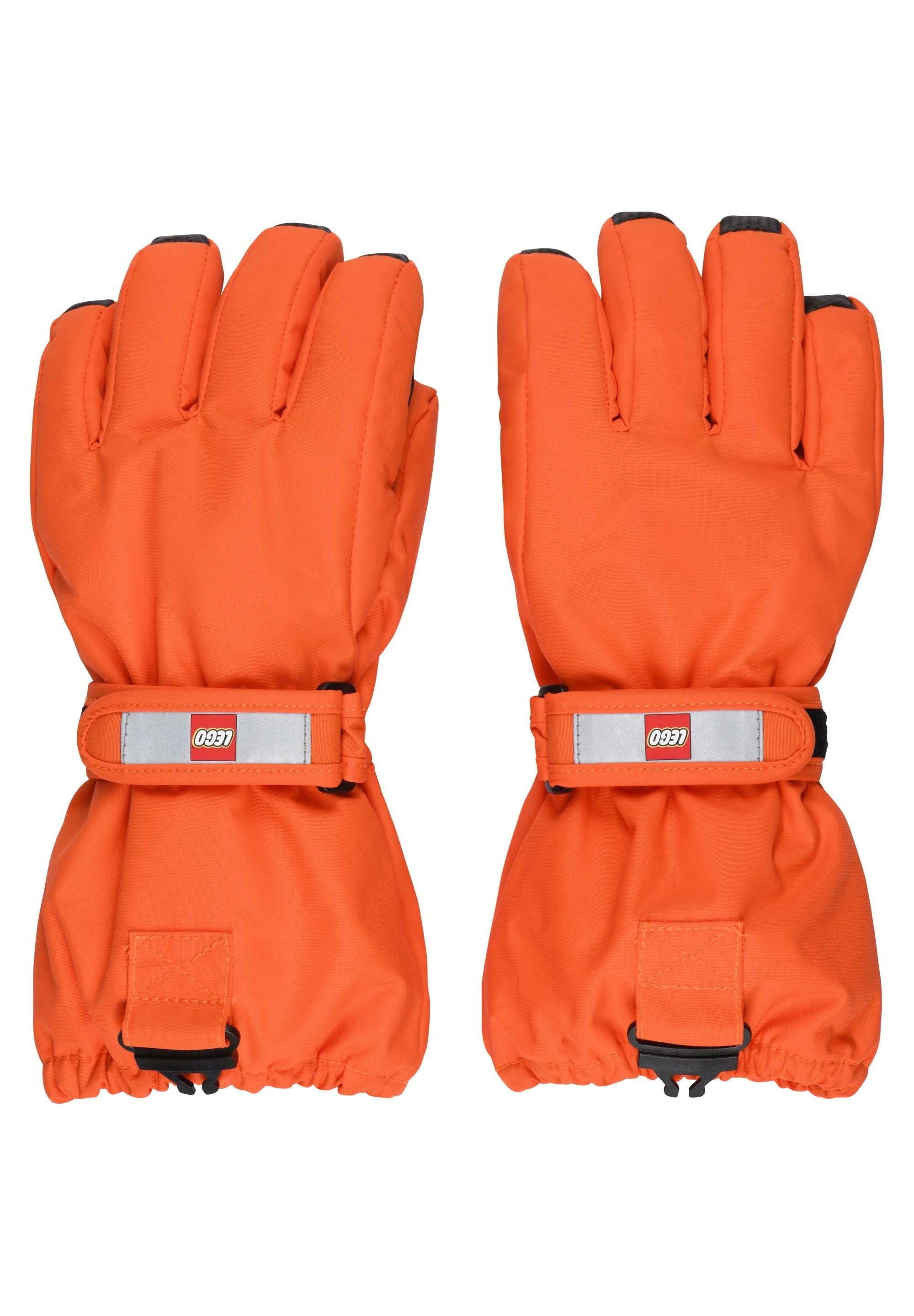 LEGO® Wear Multisporthandschuhe LWATLIN 700 Warm und Wasserdicht, Skihandschuhe orange