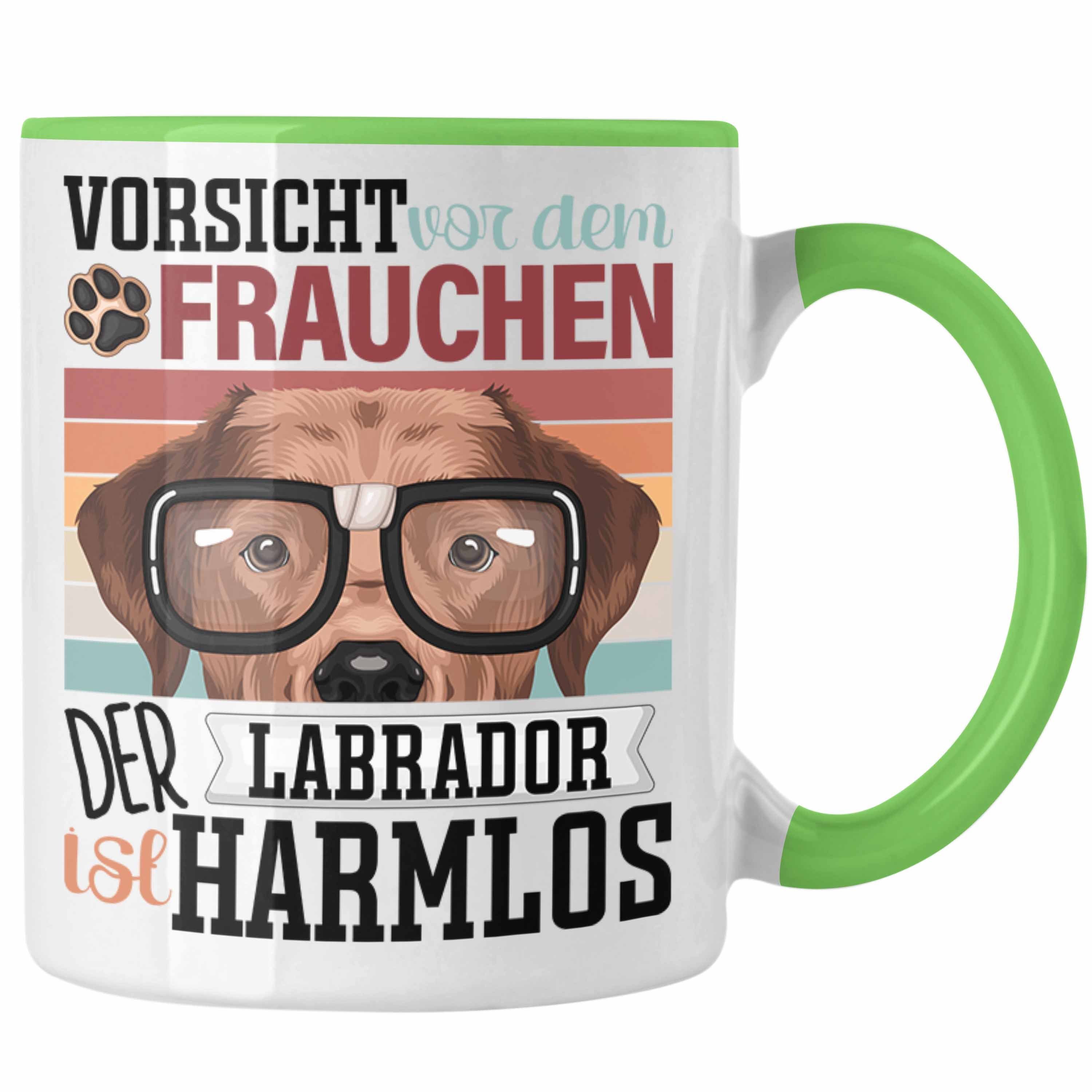 Trendation Tasse Lustiger Geschenk Labrador Geschenkid Tasse Frauchen Spruch Grün Besitzerin