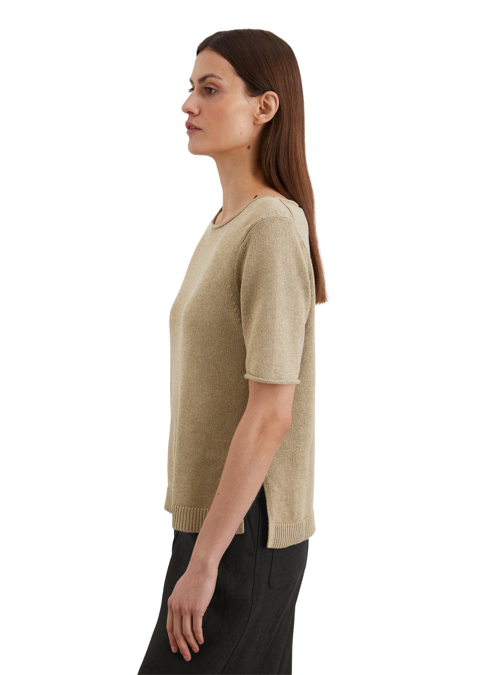 Marc O'Polo Strickpullover aus Organic-Cotton-Leinen-Mix günstig online kaufen
