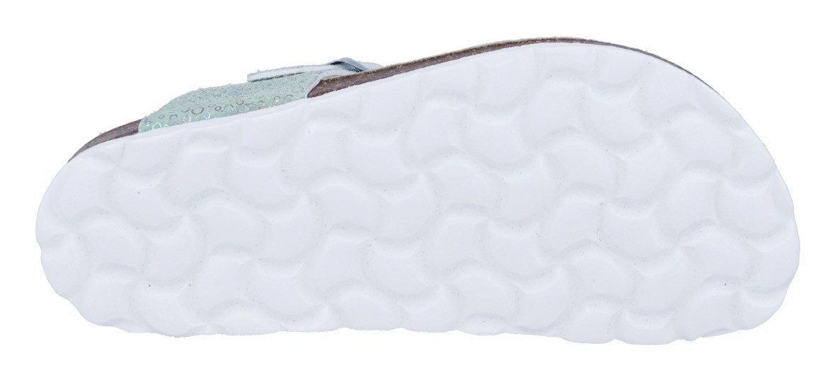 Richter Bio WMS: weit Zehentrenner Hausschuh mit Glitzer, Größenschablone zum Download