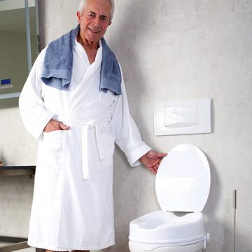 Ridder WC-Aufstehhilfe WC-Sitz mit Toilettendeckel Weiß 150 kg A0071001