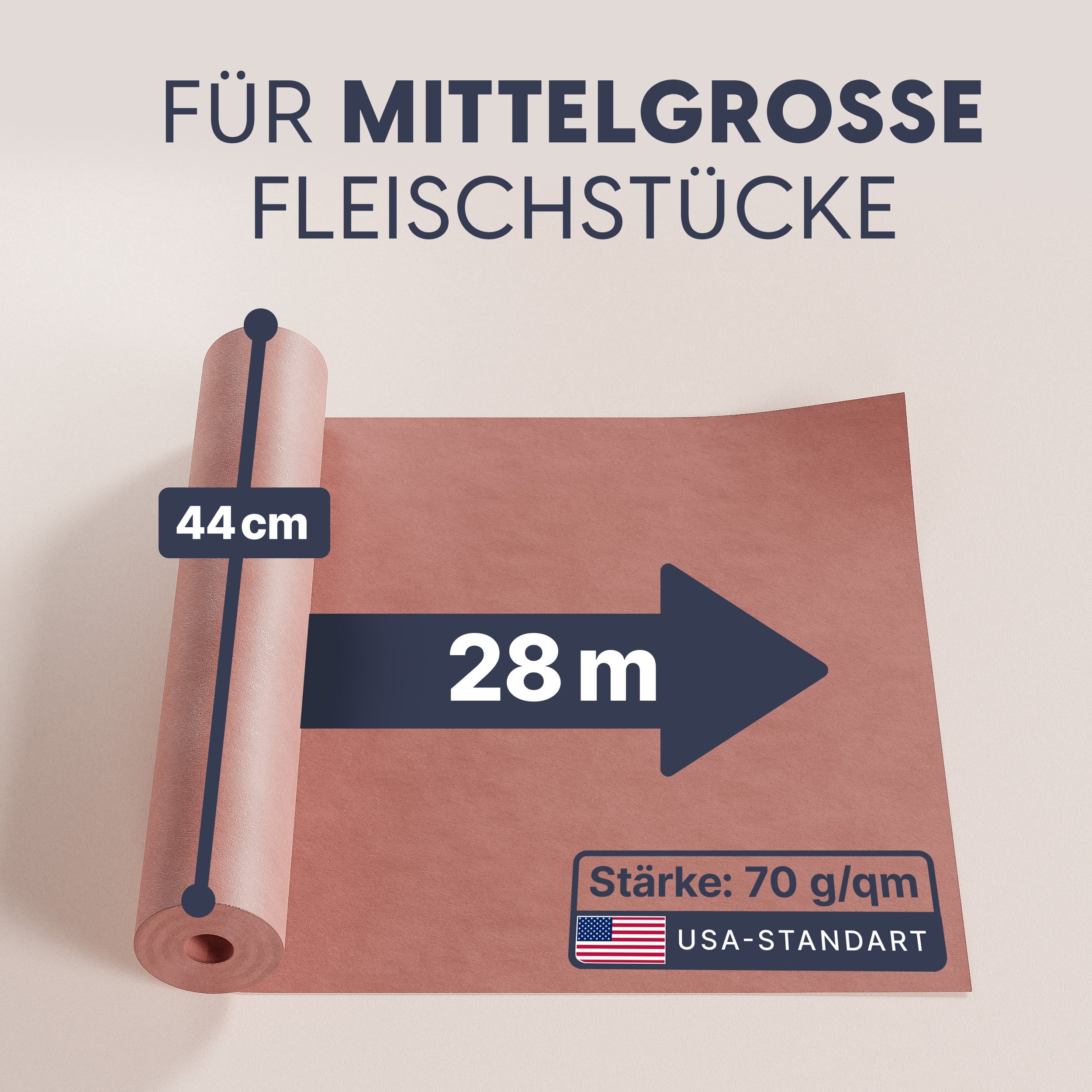 Holy Smoke Smoker Butcher Paper 44 cm x 28 m Rolle