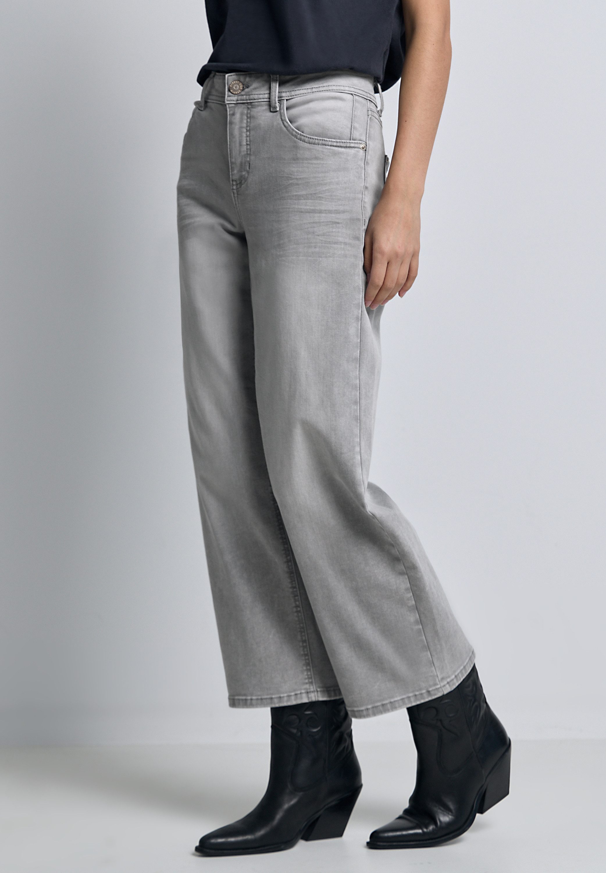 STREET ONE STUDIO Comfort-fit-Jeans mit Wide günstig online kaufen