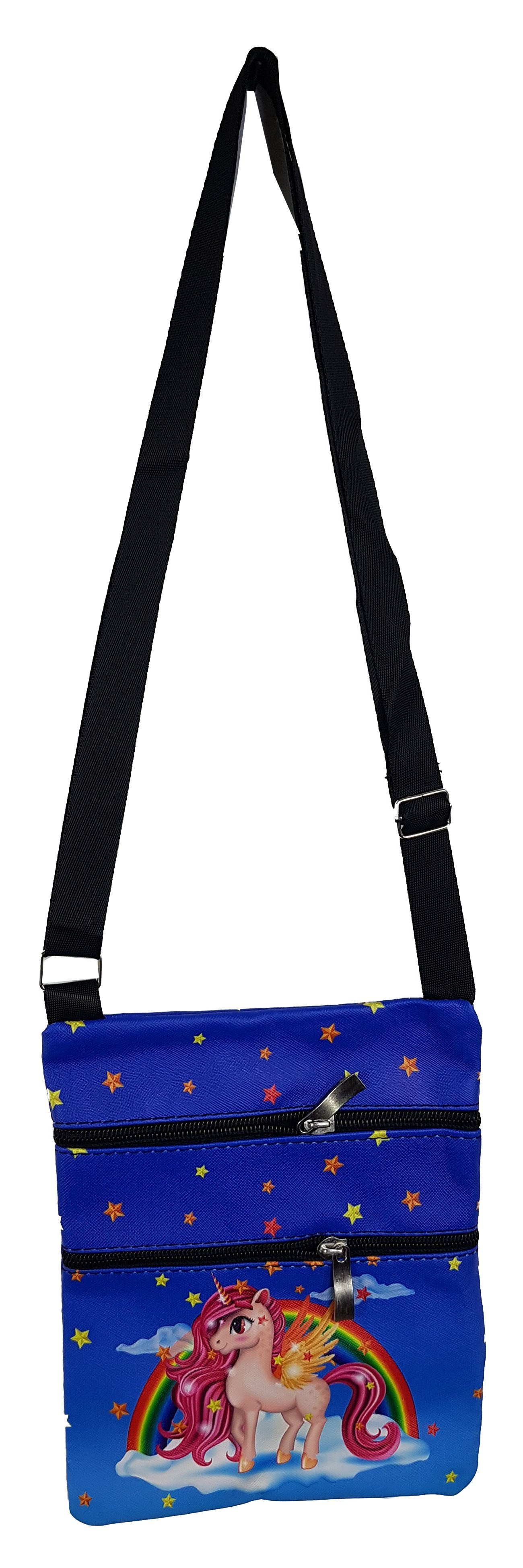 Einkaufszauber Handtasche Kinder Einhorn Handtasche Blau, Einhorn