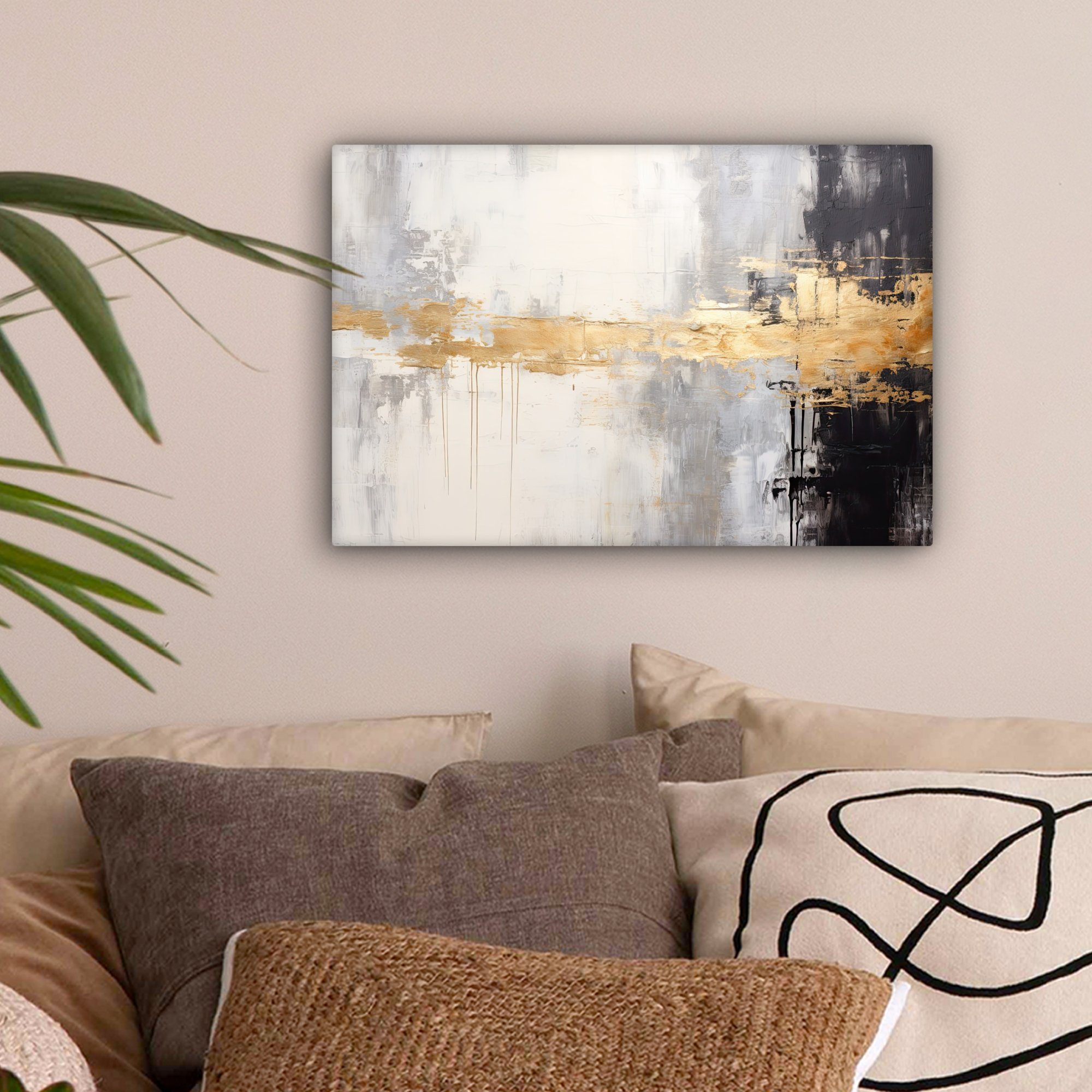 OneMillionCanvasses® Leinwandbild Gold - Luxus - Acryl - Kunst, Fotodruck ( günstig online kaufen
