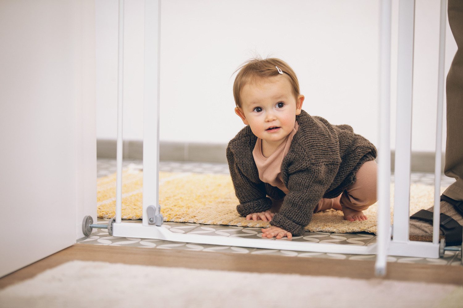 Hauck Türschutzgitter Clear Step Autoclose 2, White, auch als Treppenschutz günstig online kaufen