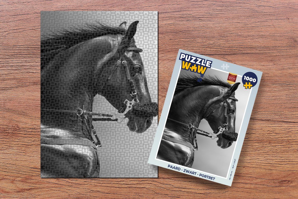 MuchoWow Puzzle Pferde - Schwarz - günstig online kaufen