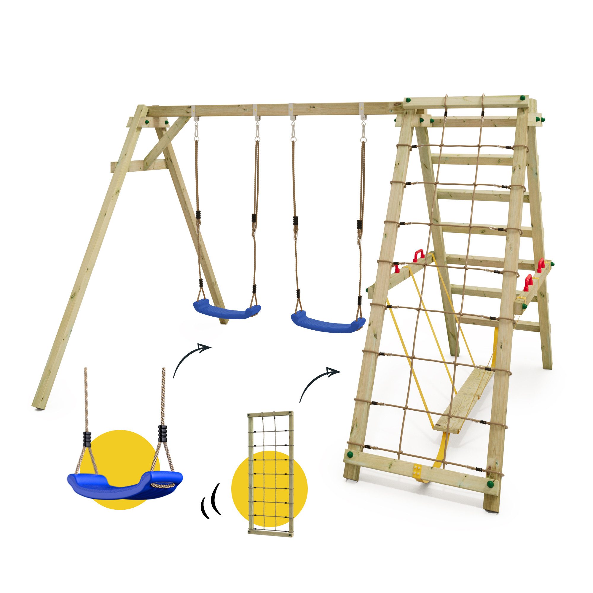 Wickey Doppelschaukel Smart Hike – Schaukel-Kletter-Kombi günstig online kaufen