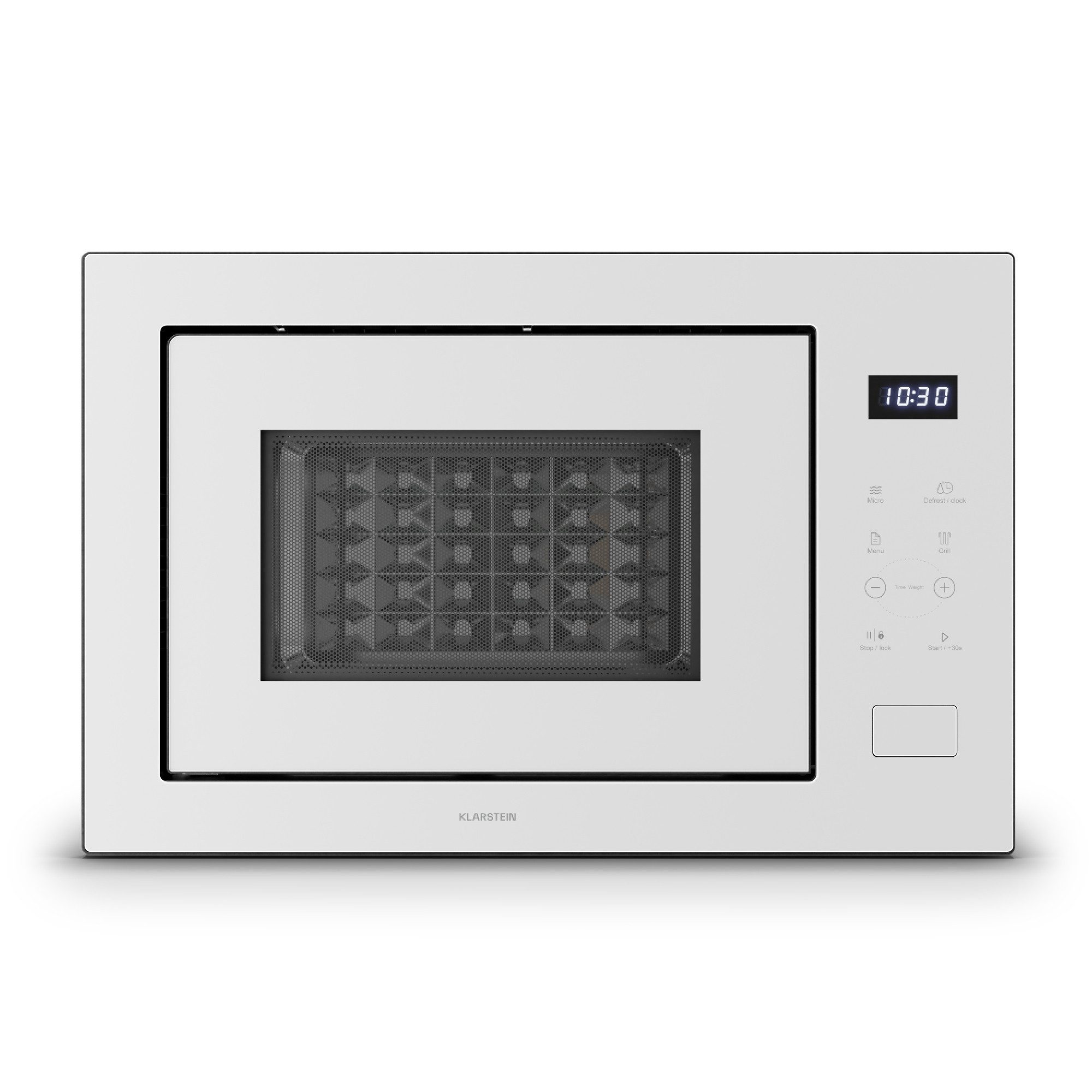 Klarstein Mikrowelle, Mikrowelle; Grill, 25 l, Einbau Microwave Grill 1200 W 25 L LED Touch Weiss