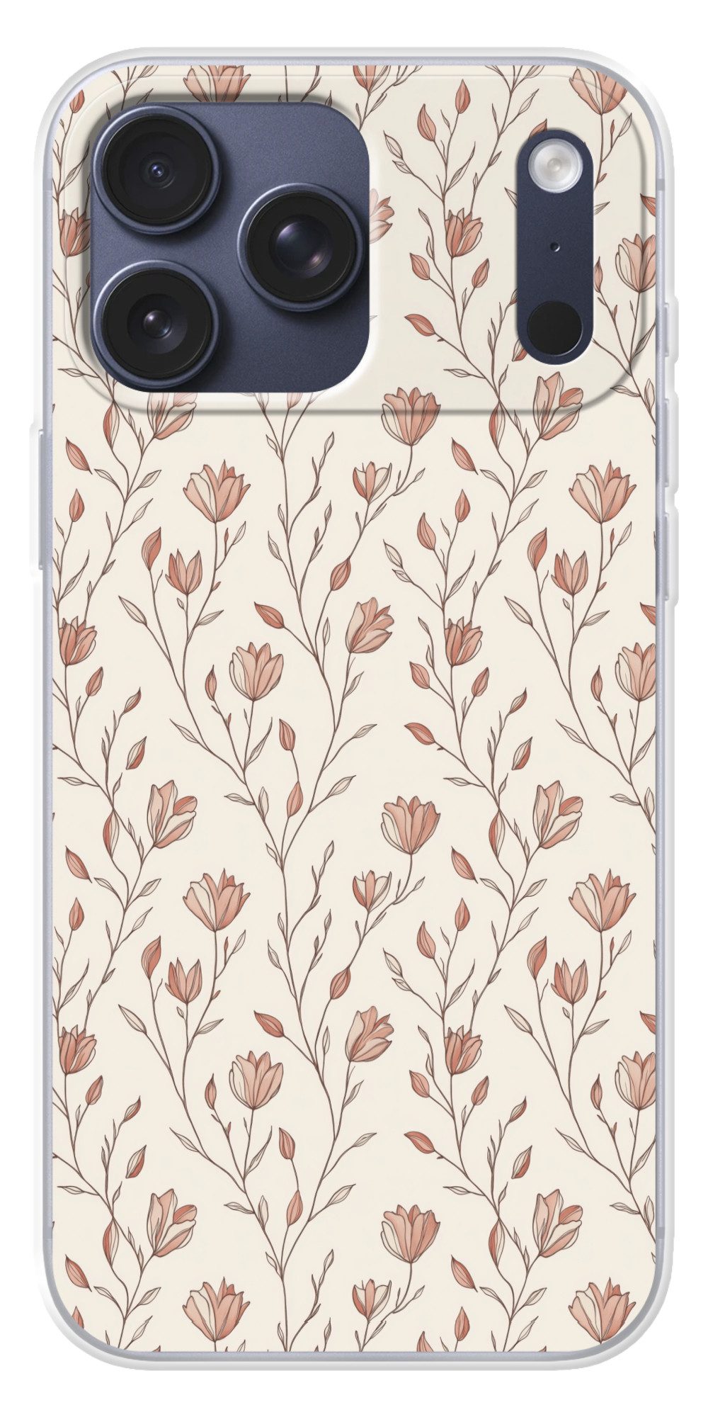 MuchoWow Handyhülle für Apple iPhone 17 Pro Max Muster - Klassisch - Rosa, Smartphone-Bumper, Print, Handy Schutzhülle Dünn