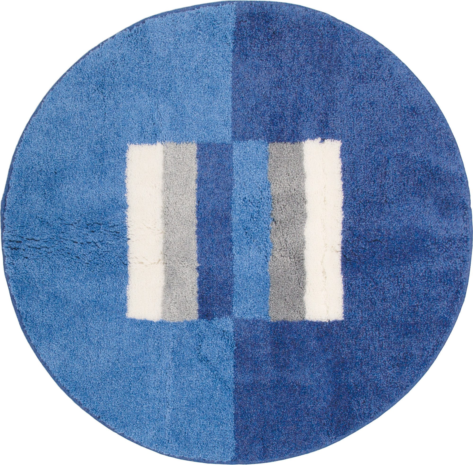 Erwin Müller Badematte Badematte "Korfu", Höhe 20 mm, rund, Streifen/Grafik