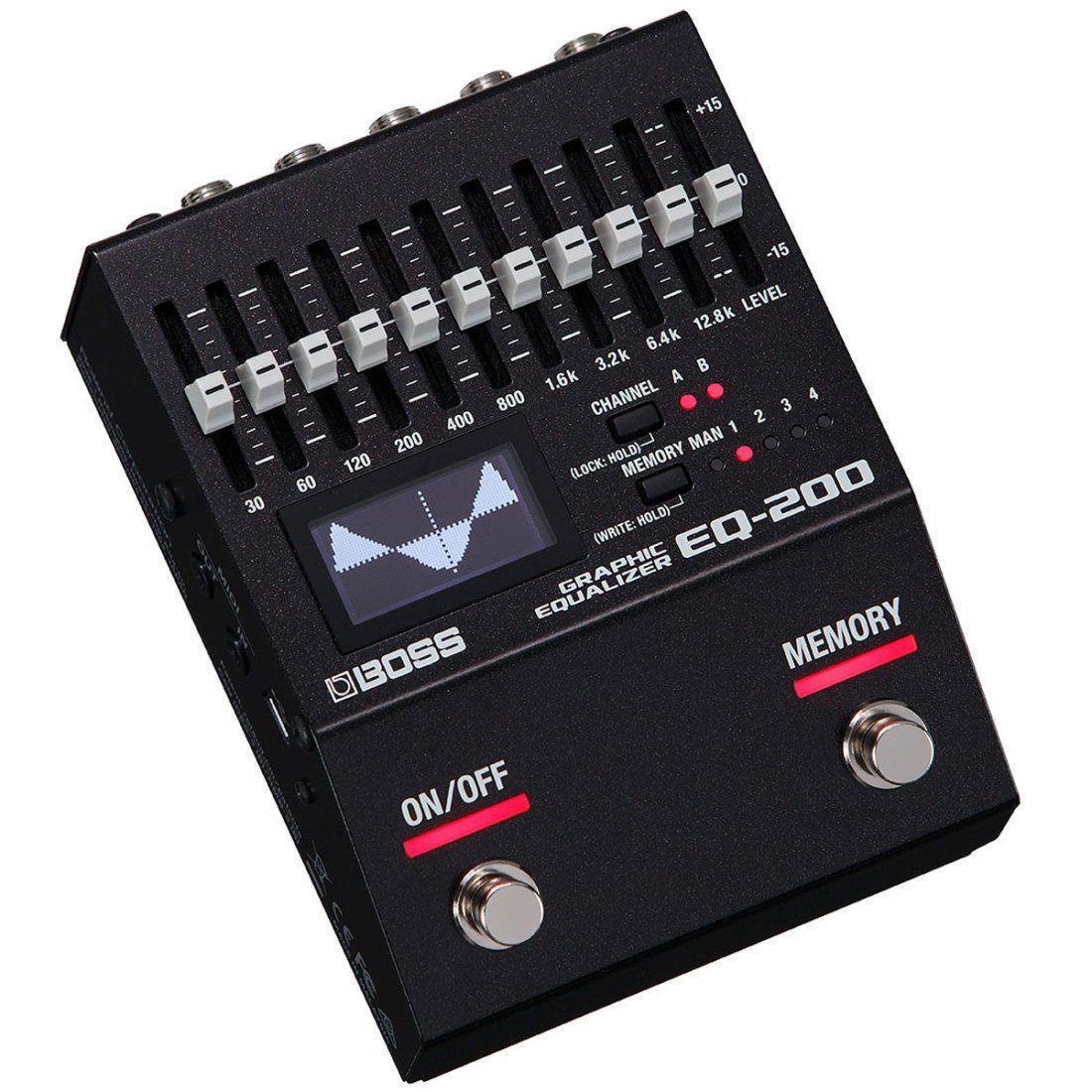 Boss by Roland E-Gitarre Boss EQ-200 graphischer Equalizer mit Netzteil 9V