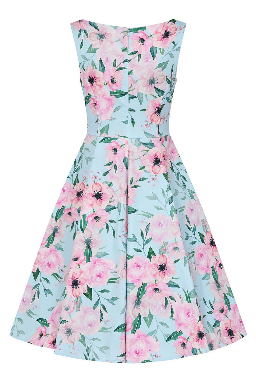 Hearts & Roses London A-Linien-Kleid Claudette Blossom Floral Blumen Vintage 50er