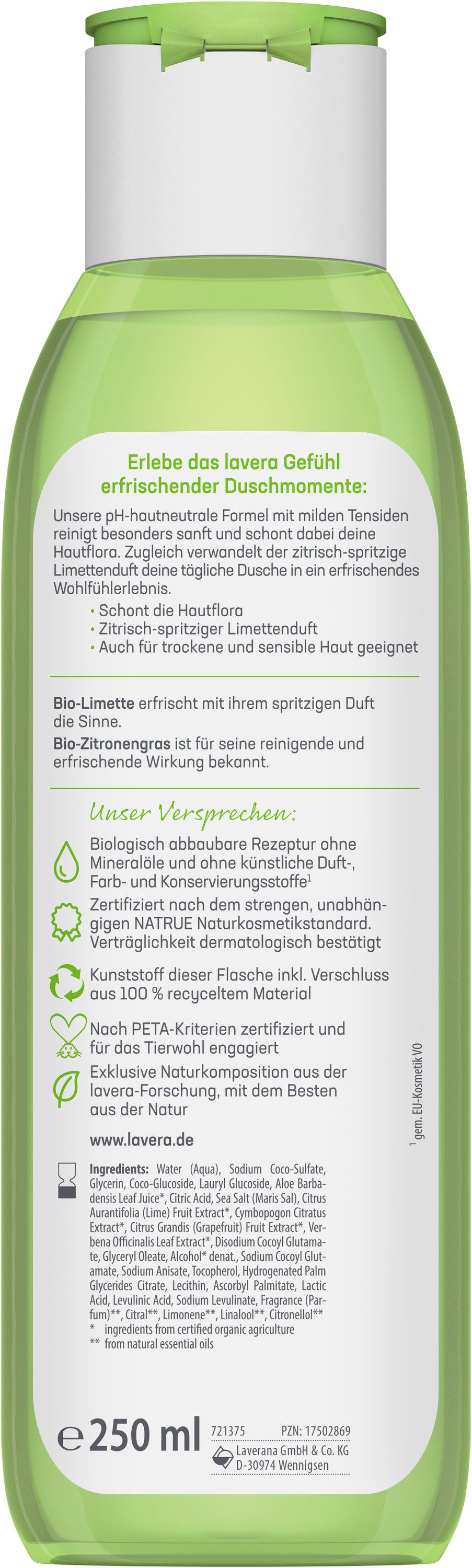 lavera Duschgel Pflegedusche Erfrischend