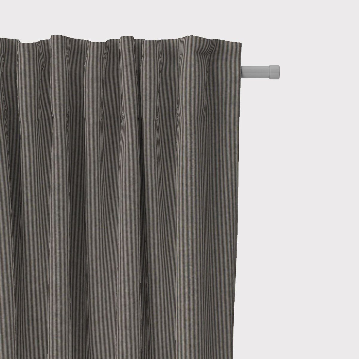 Vorhang SCHÖNER LEBEN. Vorhang Streifen vorgewaschen made SCHÖNER blickdicht, handmade, St), schwarz rosa-blau-grau-beige Baumwolle, in 245cm, LEBEN., (1 Germany, Smokband 3mm beige