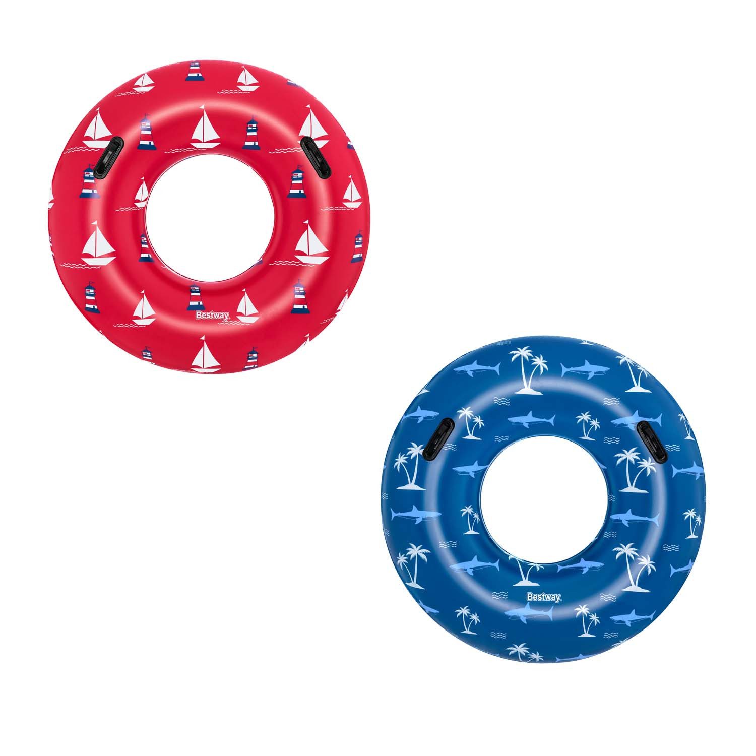 BESTWAY Luftmatratze Bestway 36353 - Schwimmring Nautical Ø 119 cm, sortiert