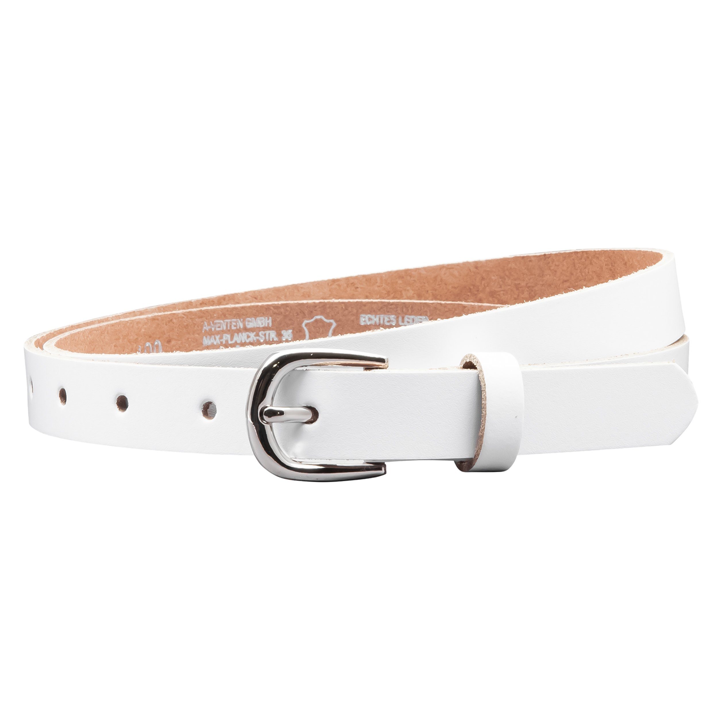COLOGNEBELT Ledergürtel OM18-SL-Weiss MADE IN GERMANY, günstig online kaufen