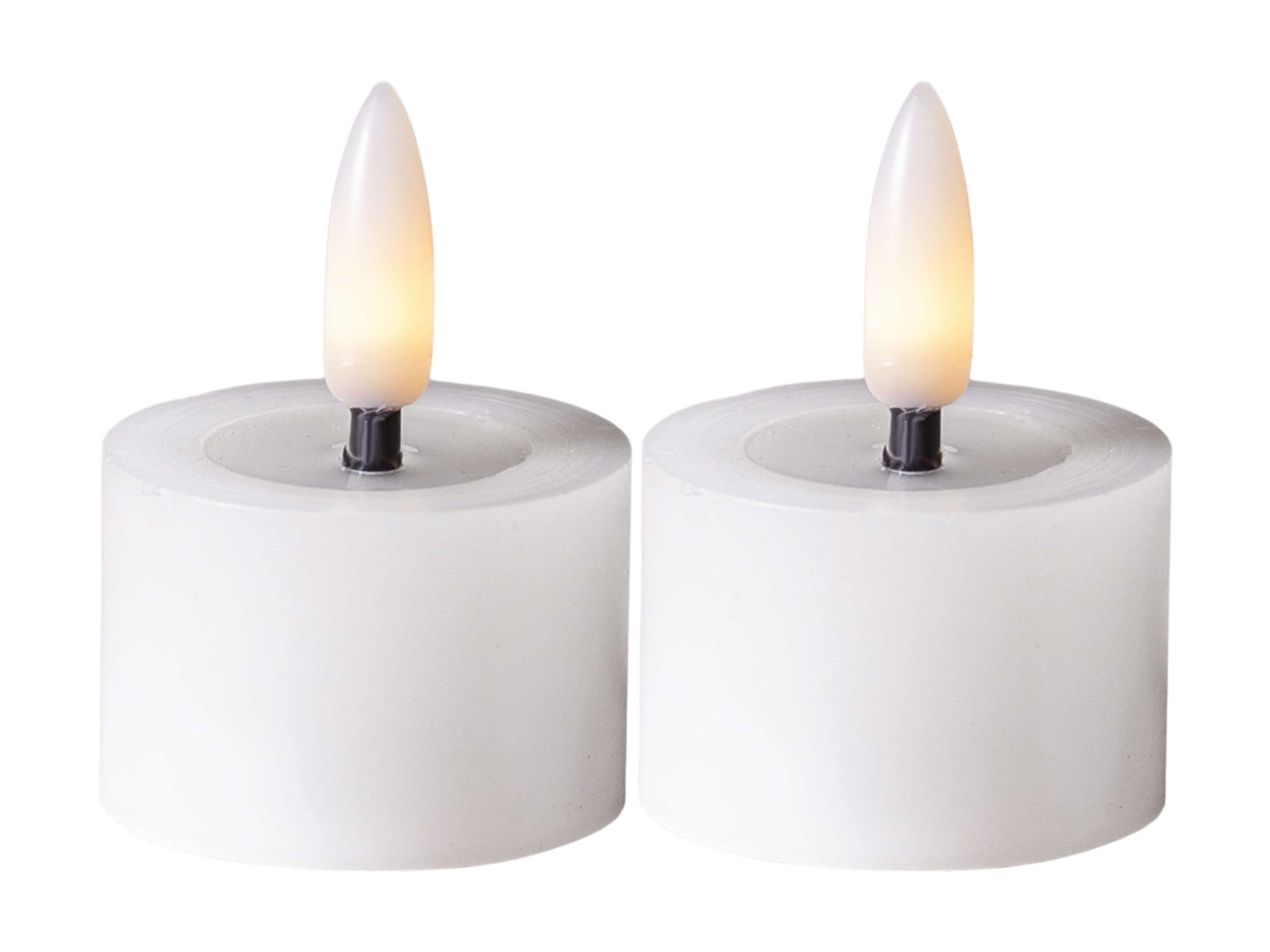 STAR TRADING LED-Kerze Flamme Flow (Set, 2-tlg), weiß 3D Flamme 6/18h Timer günstig online kaufen