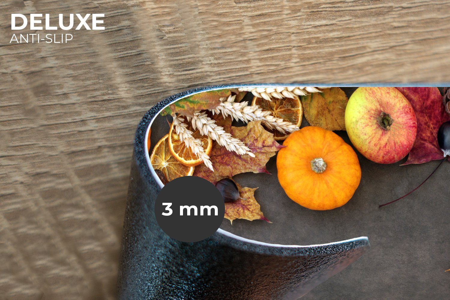 MuchoWow Platzset Obst - Herbstblätter - Kürbis - Stillleben - Herbst, (6-St), Platzsets, Tischset, Abwaschbar, Tischsets, Platzdeckchen – Bild 2 von 5