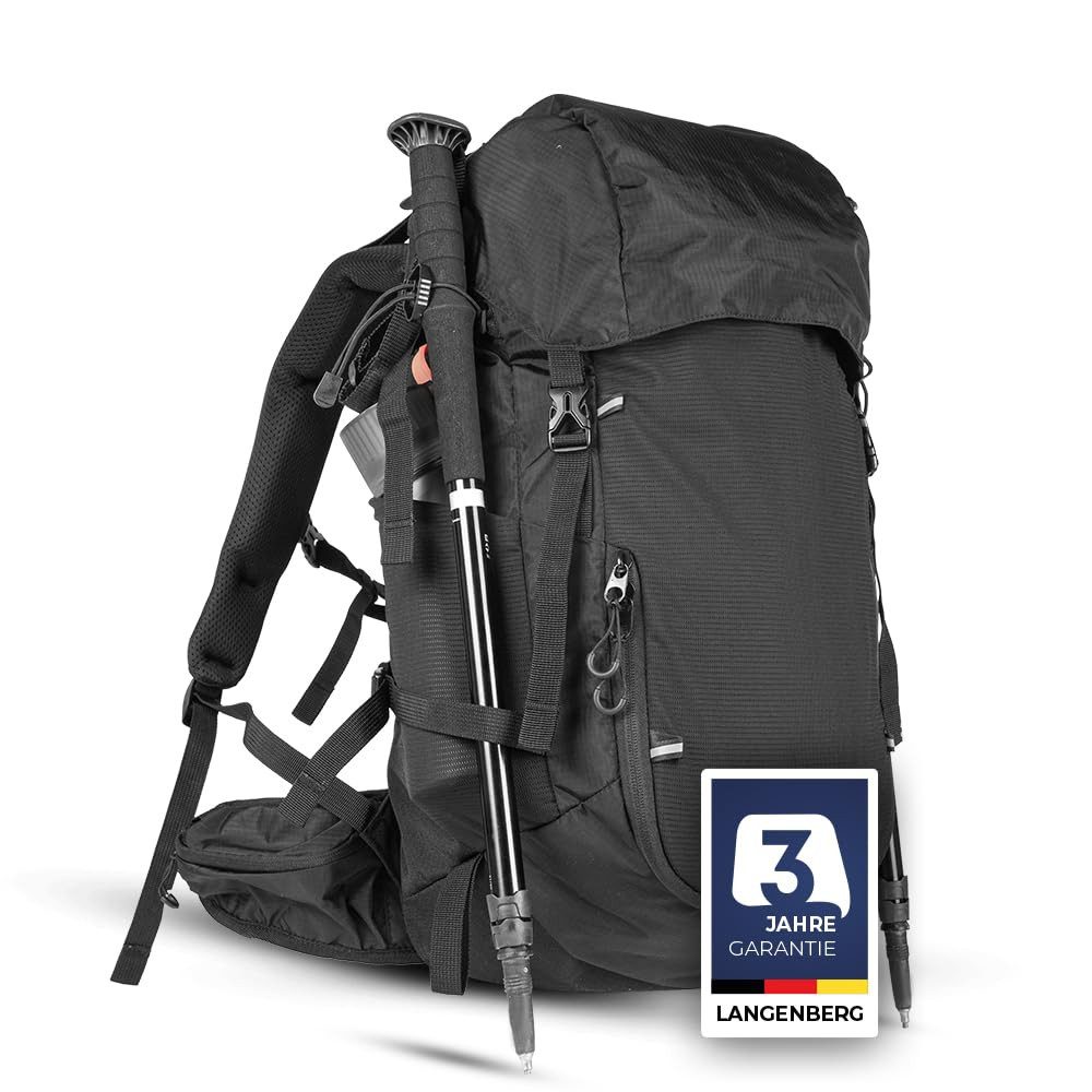 Langenberg Wanderrucksack Wanderrucksack Herren und Damen [Trekkingrucksack 40 L], ☑