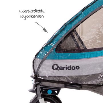 Qeridoo Kinderwagen-Regenschutzhülle QUPA 1 / Sportrex 1, Regenschutz für Qeridoo Fahrradanhänger QUPA 1 / Sportrex 1