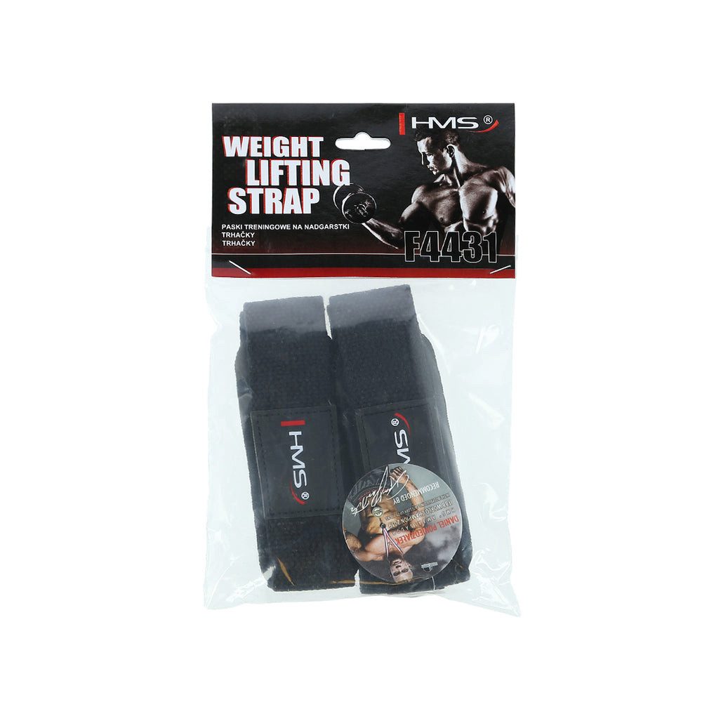 HMS Zughilfe Griffhilfen Handgelenkschlaufen Krafttraining (Spar-Set, 2-tlg., 49 x 4 cm robust), Nylon, 49 cm lang, Paar, unterstützt die Griffkraft