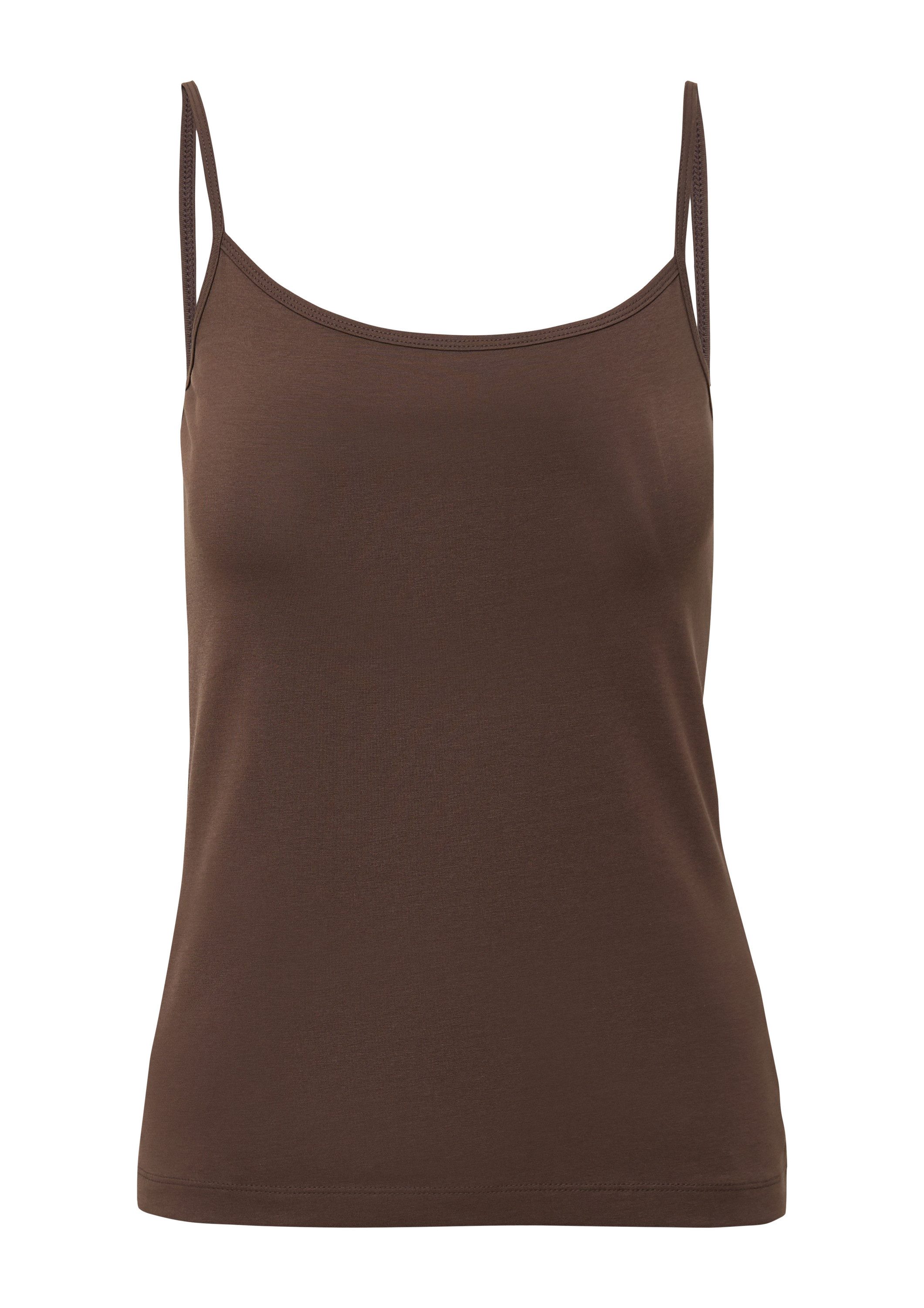 s.Oliver Muscleshirt T-Shirt Slim-Fit-Top aus Baumwollmix mit verstellbaren günstig online kaufen