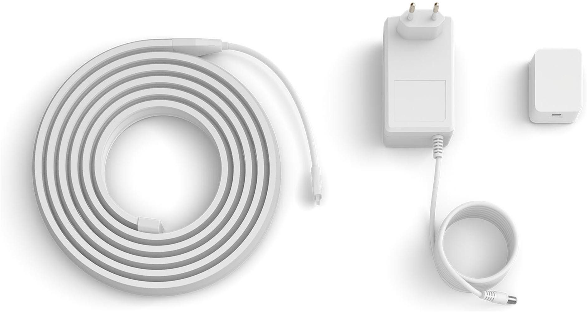 Philips Hue LED Stripe OmniGlow Gradient Premium Lightstrip, Gradient Farbverläufe, App-/Sprachsteuerung, zuschneidbar, Diffusor