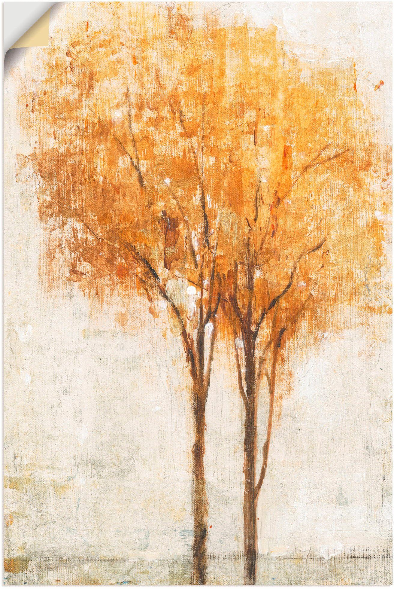 Artland Wandbild Fallende Blätter II, Bäume (1 St), als Alubild,  Leinwandbild, Wandaufkleber oder Poster in versch. Größen | Poster