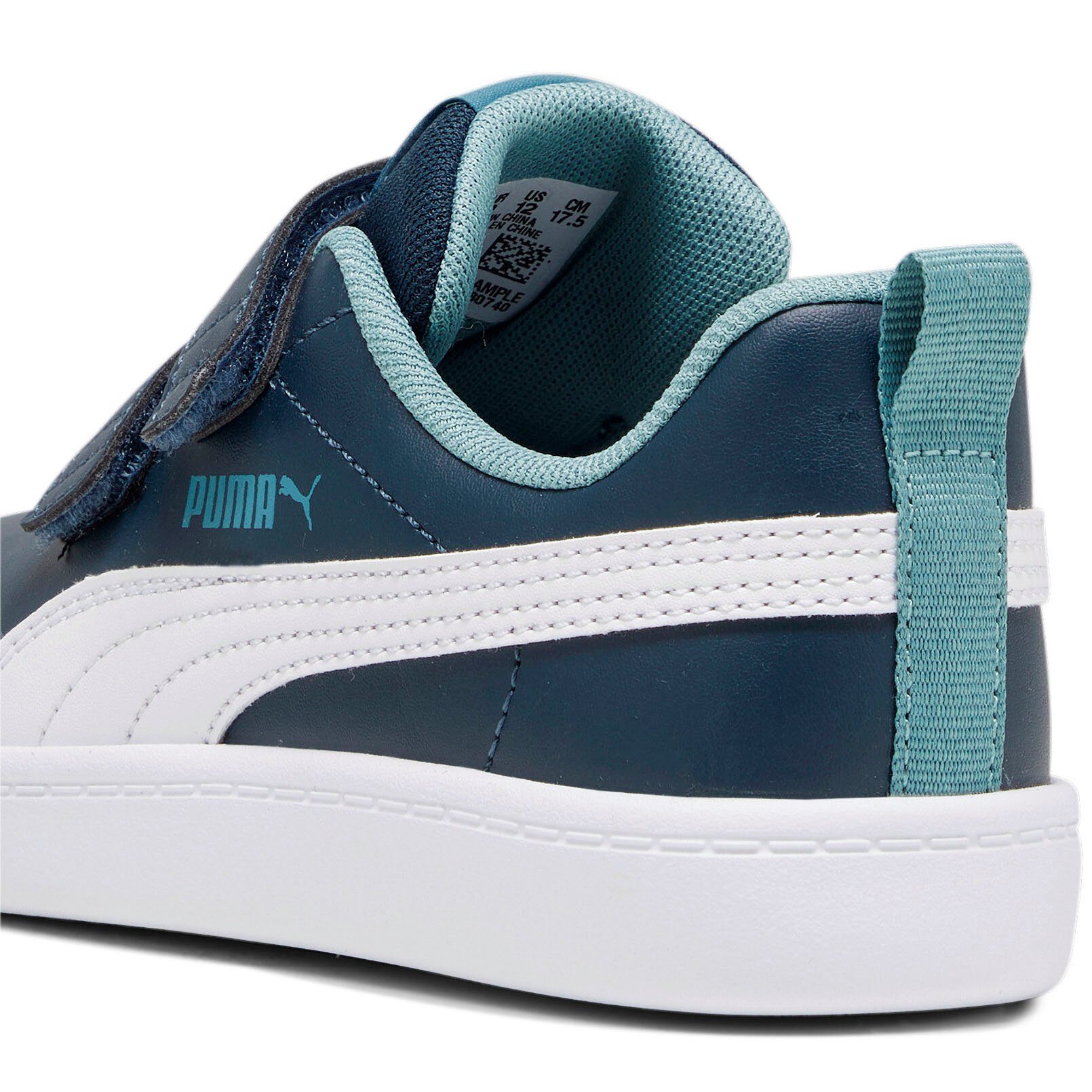 Klettverschluss PUMA v2 Courtflex PS V dark Sneaker mit night