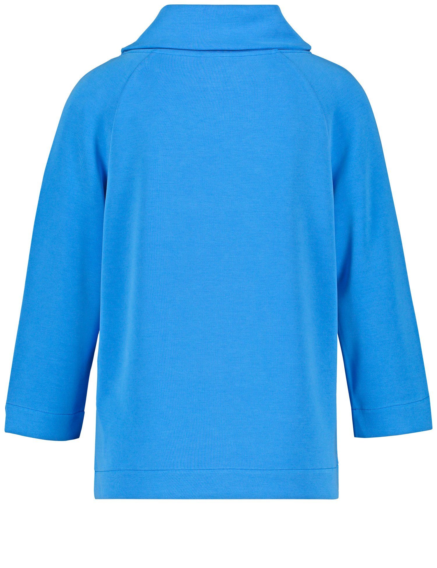 GERRY WEBER 3/4-Arm-Shirt Interlock-Jersey Bright 3/4 Blue Arm aus Shirt