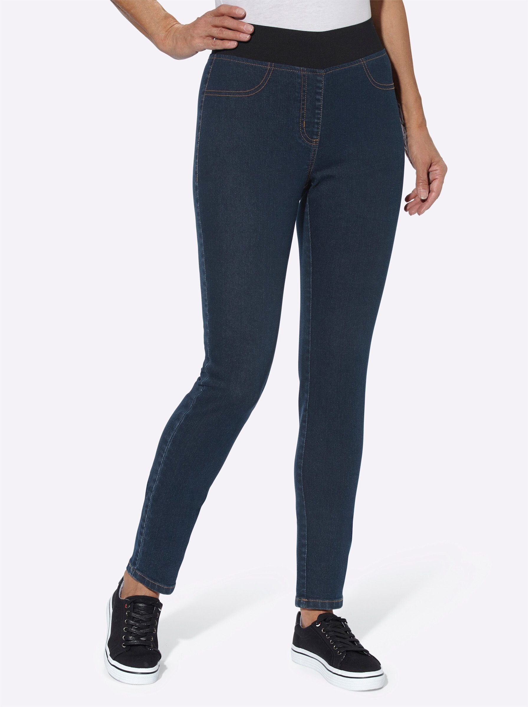 Sieh an! Bequeme blue dark Jeans