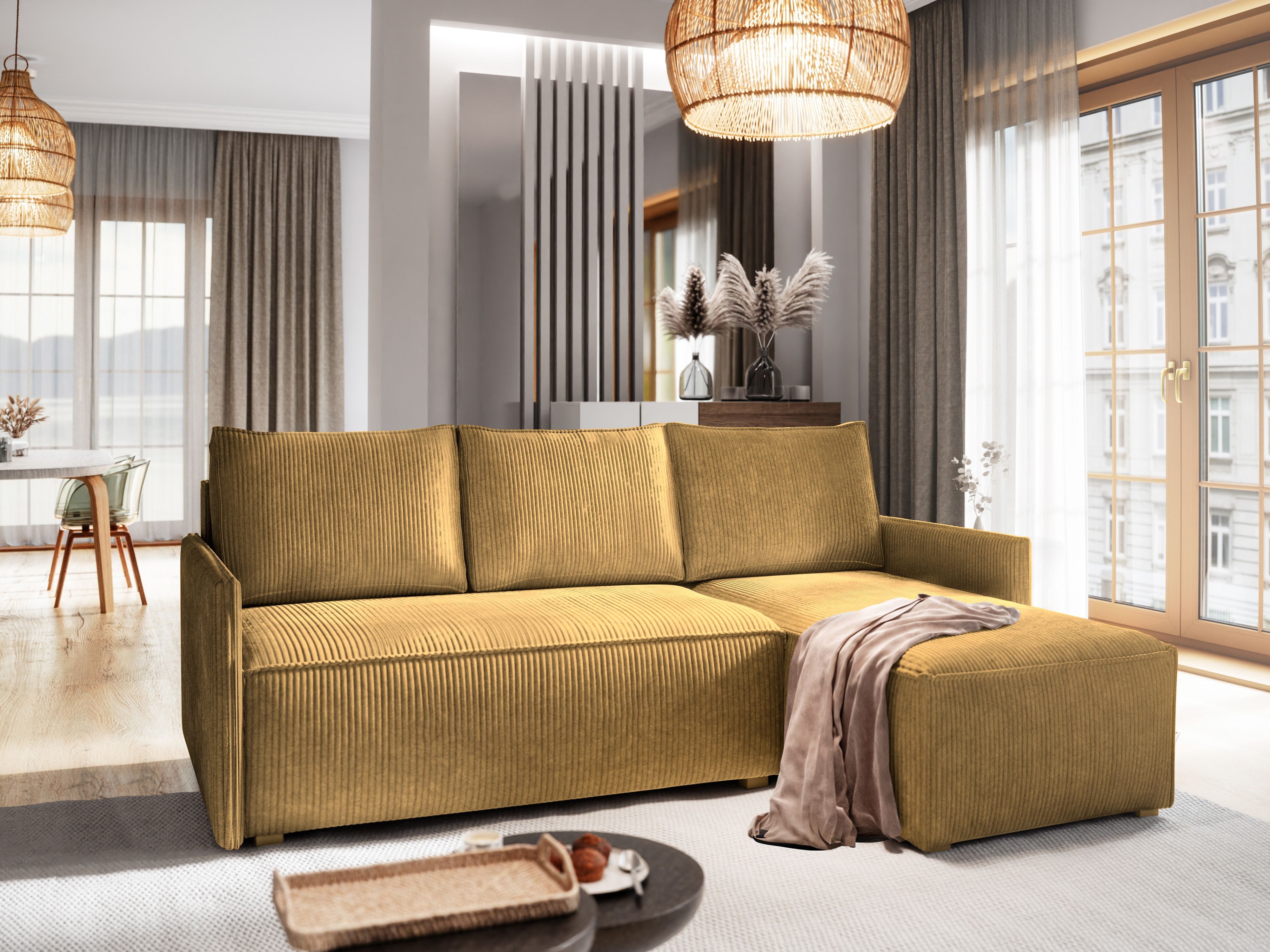 Masseno Ecksofa PERUSI mit Schlaffunktion L-Form, günstig online kaufen