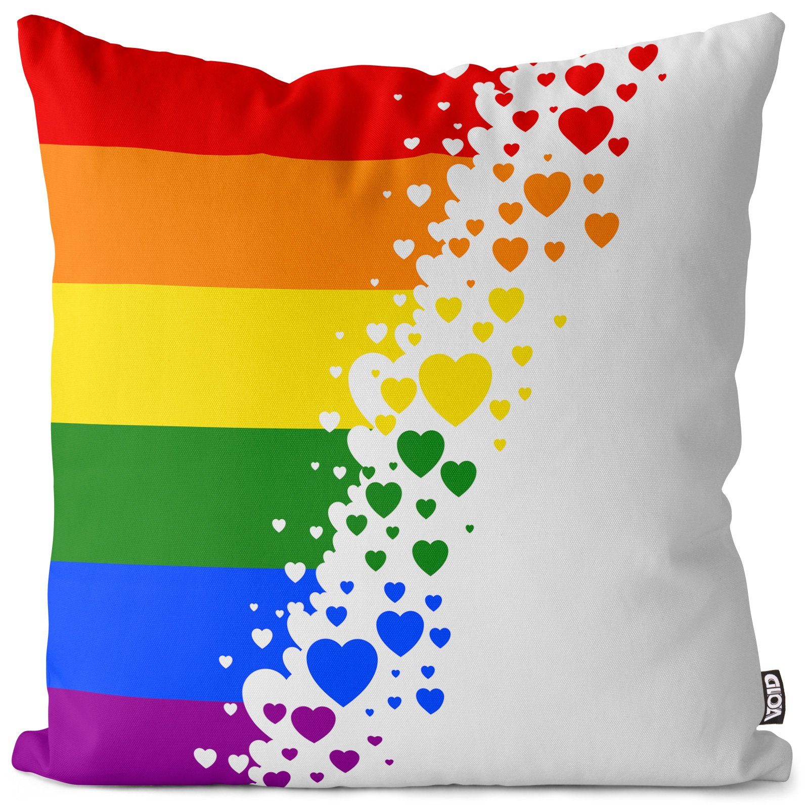 VOID Kissenbezug, (1 Stück), Regenbogen Streifen günstig online kaufen