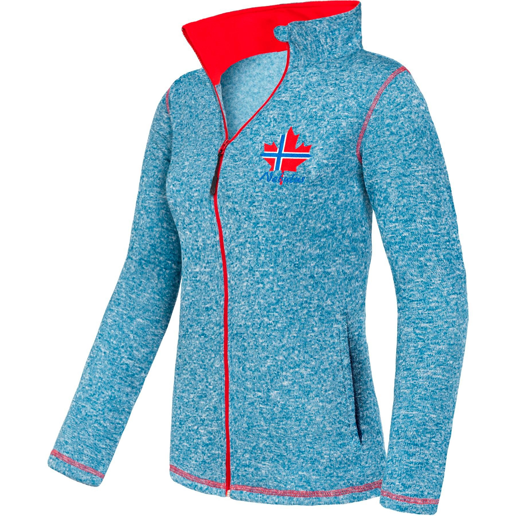 Nebulus Fleecejacke CHIOS, P5181 - Damen, blau-rot, XXL/44