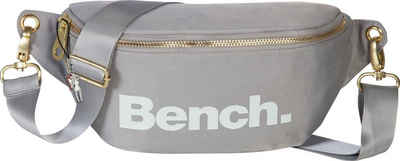 Bench. Gürteltasche »OTI303K Bench stylische Hip Bag Polyester« (Gürteltasche), Jugend, Damen Gürteltasche aus Nylon in grau, ca. 25cm Breite, großes Logo