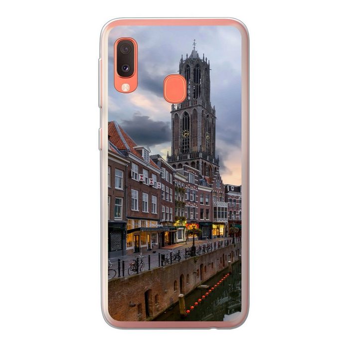MuchoWow Handyhülle Wasser - Utrecht - Luft Handyhülle Samsung Galaxy A20e Smartphone-Bumper Print Handy