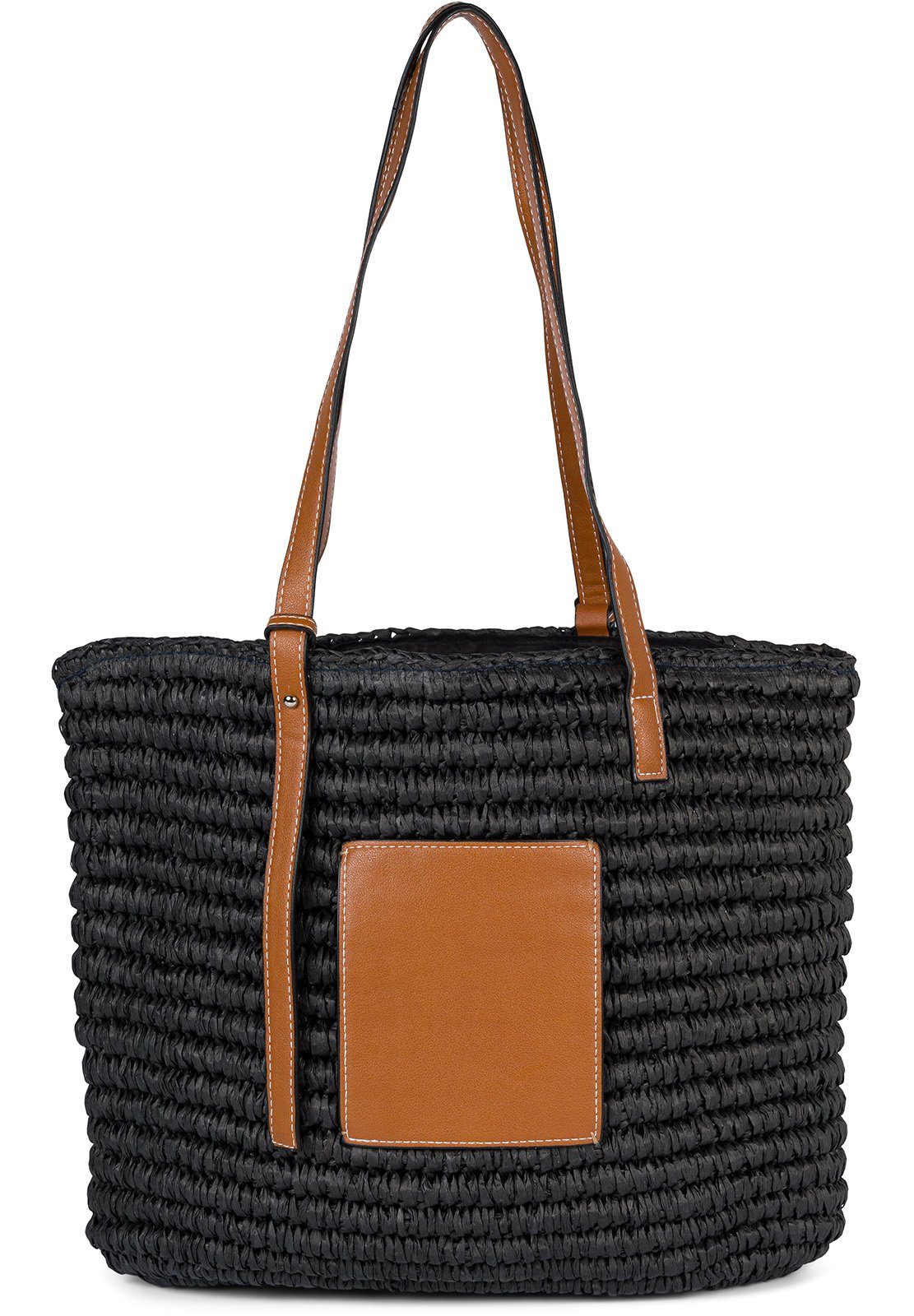styleBREAKER Korbtasche Korbflecht Schultertasche - Basttasche günstig online kaufen