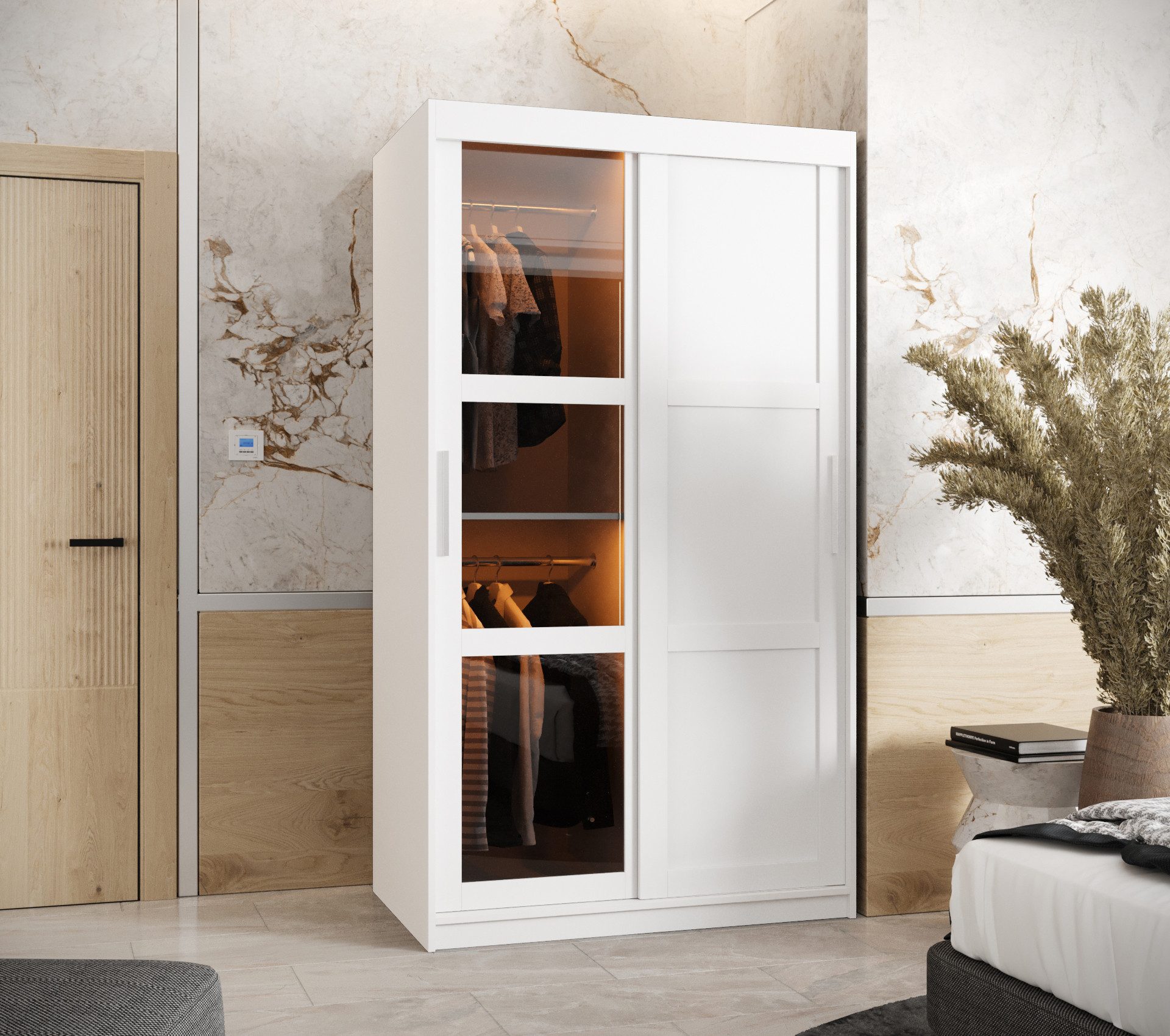 ABIKS MÖBEL Schwebetürenschrank DOME 3 Schlafzimmerschrank günstig online kaufen