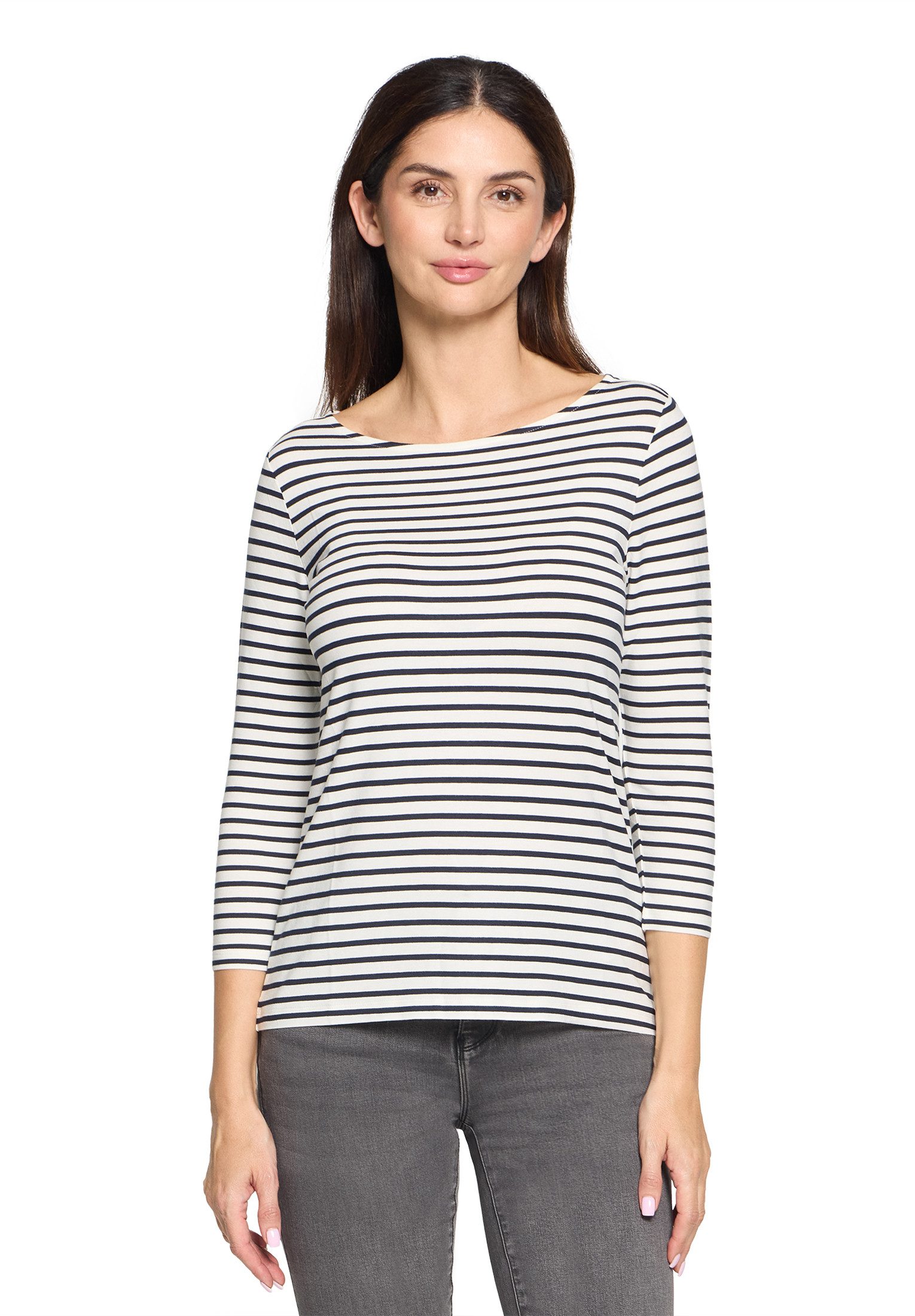 Betty Barclay 3/4-Arm-Shirt Damen Basic Shirt mit Ringel (1-tlg)