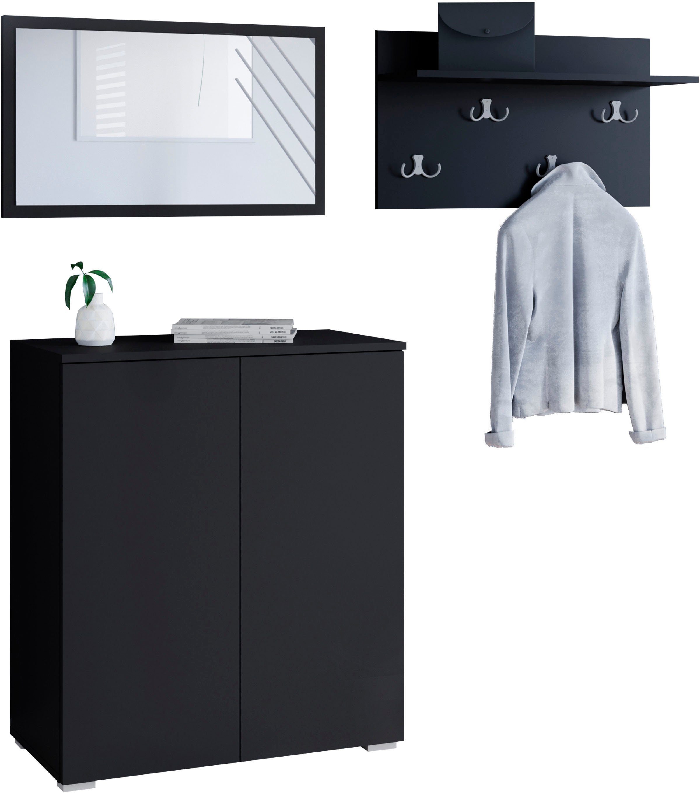 INOSIGN Garderoben-Set PARIS/ TOKYO, (Komplett-Set, 3-St), Kompaktgarderobe günstig online kaufen