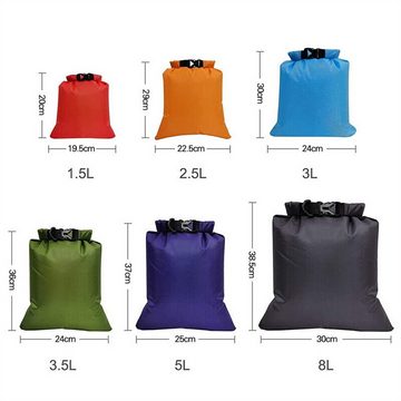 yozhiqu Picknickkorb Outdoor Travel Waterproof Large Capacity Bag Set - 6 Stück, Bietet große Speicherkapazität,geeignet für Reisen im Freien,Schwimmen