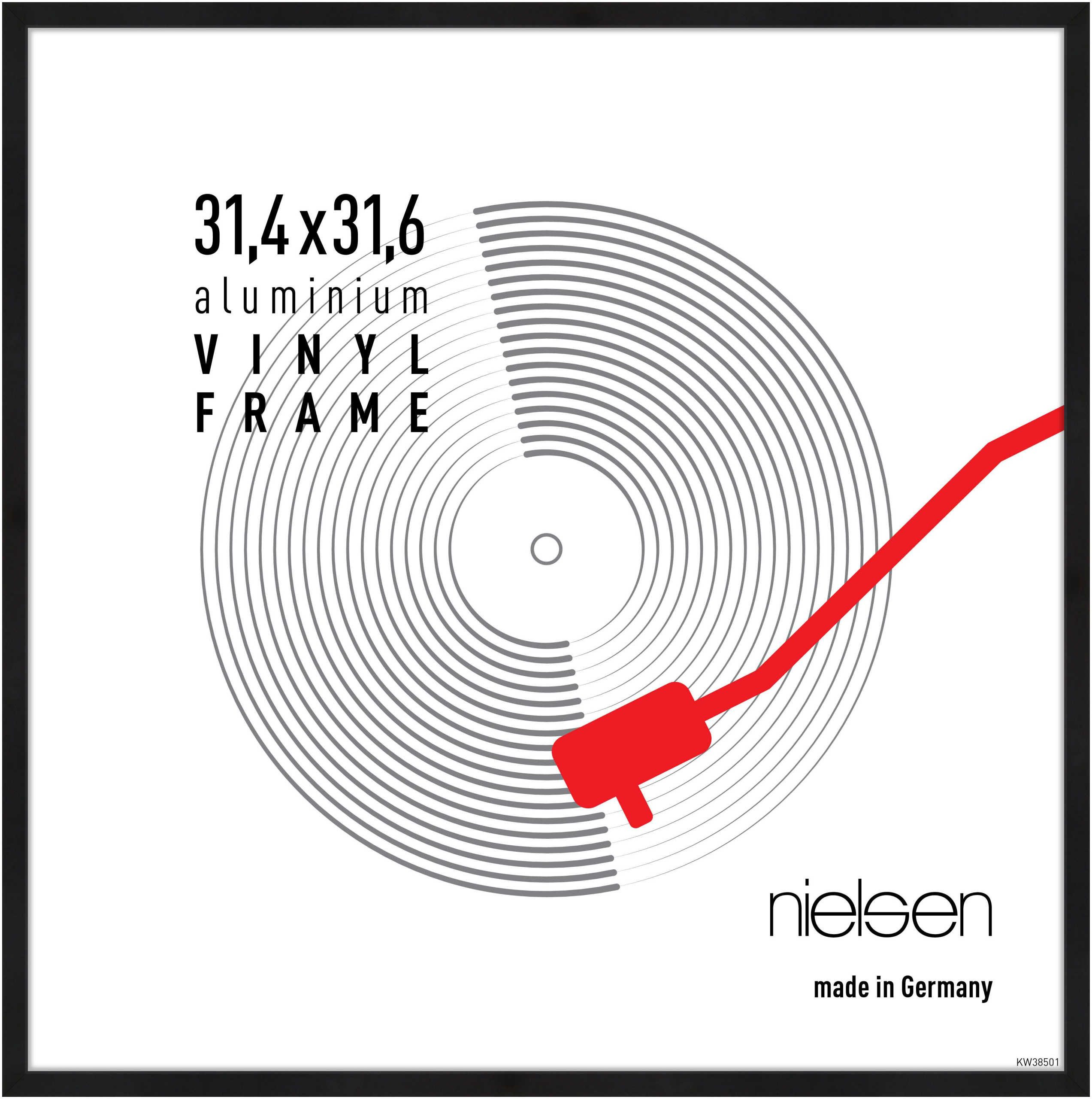 nielsen Bilderrahmen Vinyl- Schallplattenrahmen Aluminium, (1 St)