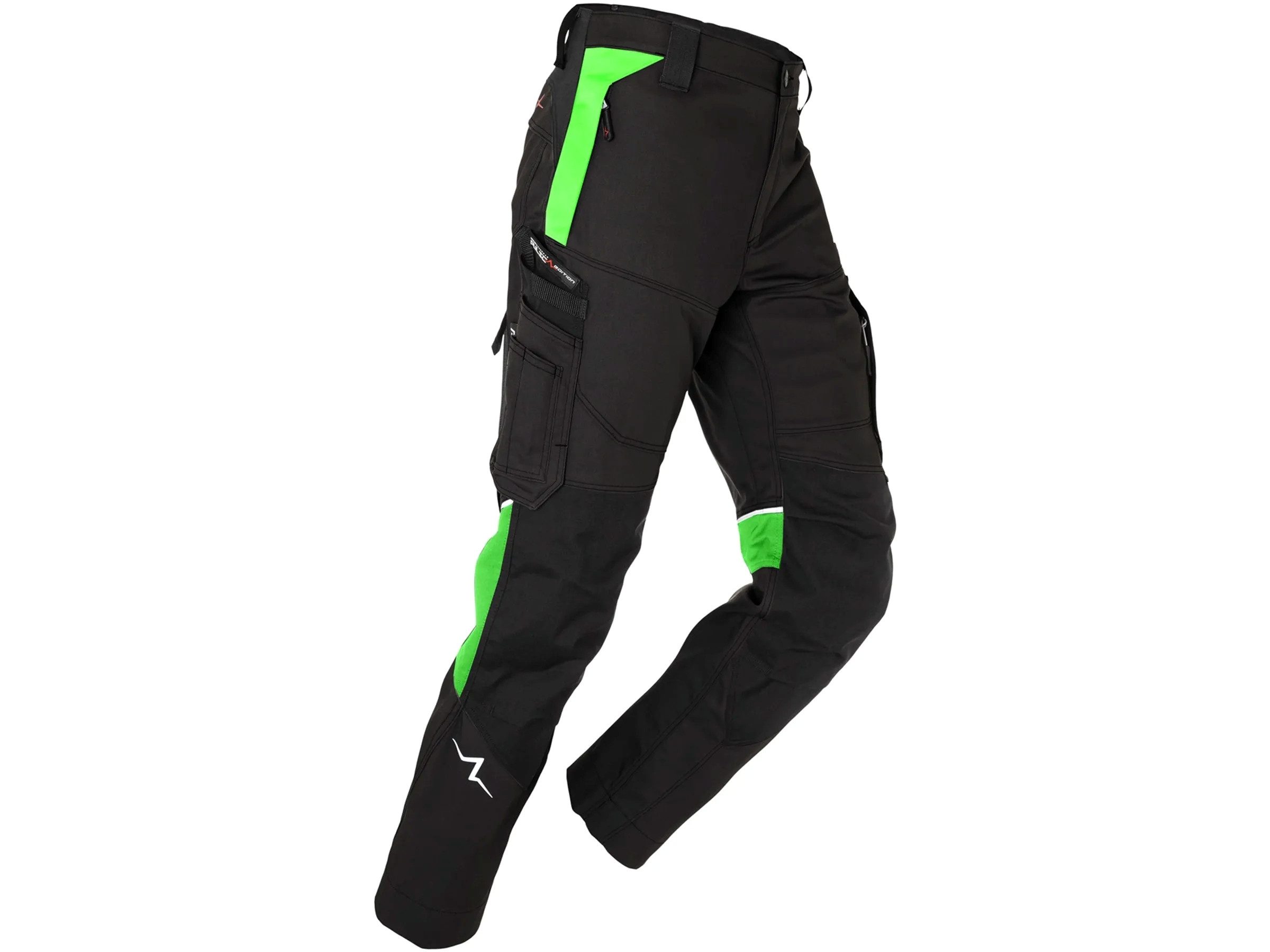 Kübler Arbeitshose Bundhose Herren Hose Power schwarz/grünt robust, elastisch