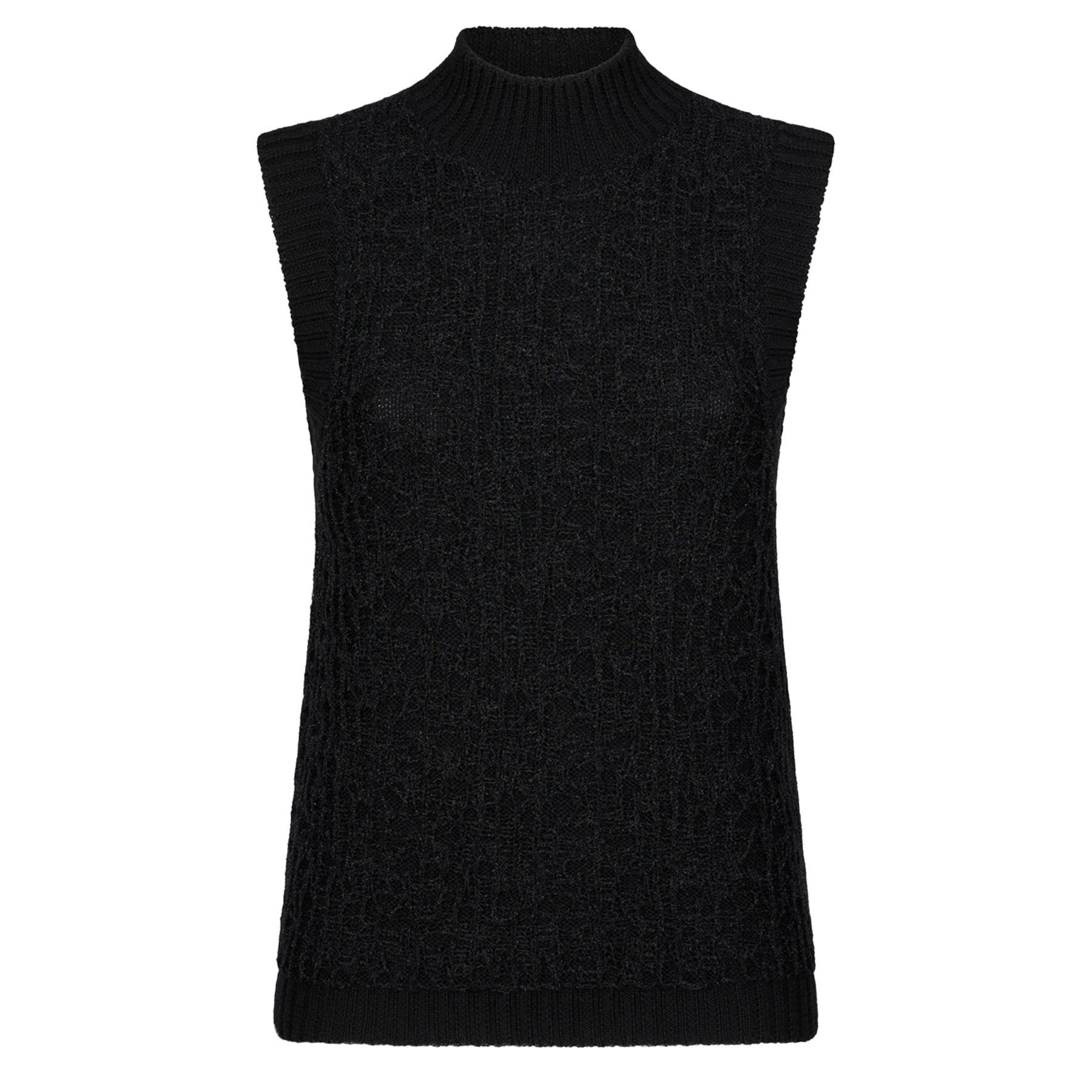 DONDUP Stehkragenshirt Pullunder SMANICATO aus Wolle