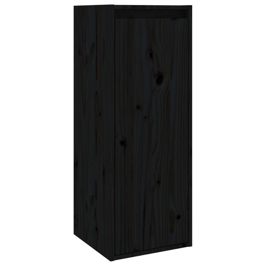 vidaXL Regal Wandschrank Schwarz 30x30x80 cm günstig online kaufen